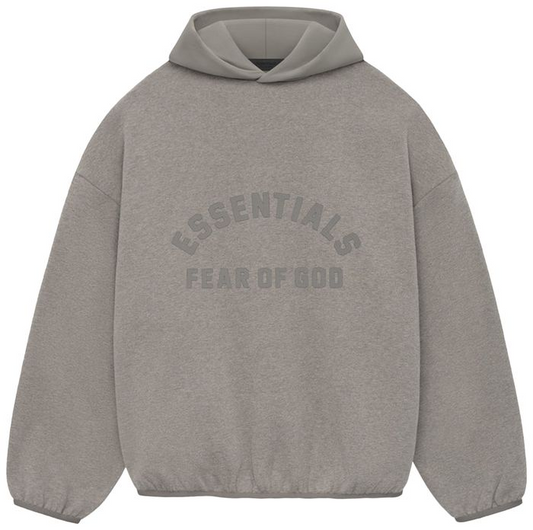 Essentials Nylon Fleece Hoodie 'Heather Grey/Dust'