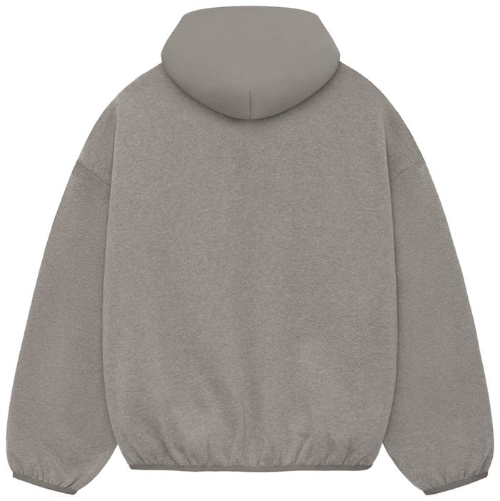 Essentials Nylon Fleece Hoodie 'Heather Grey/Dust'