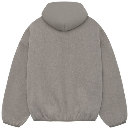 Essentials Nylon Fleece Hoodie 'Heather Grey/Dust'